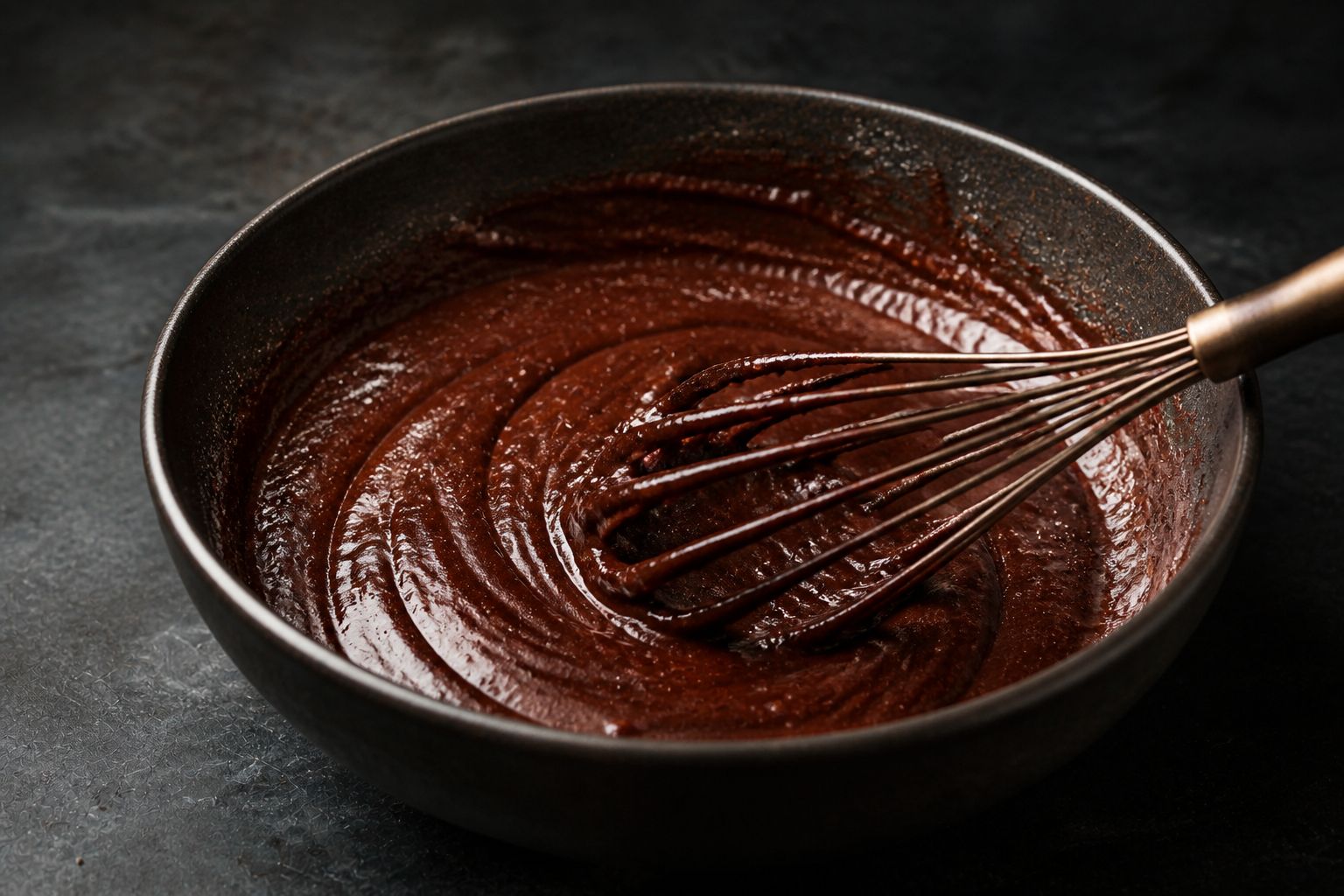 Molten brownies, trin 4: pisk æggemassen